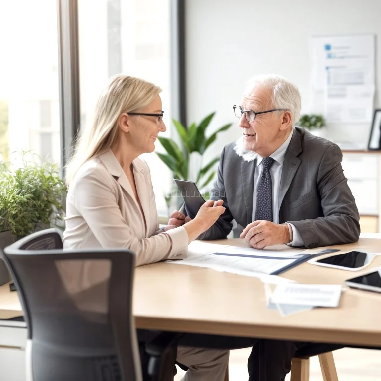 Senior insurance consultation